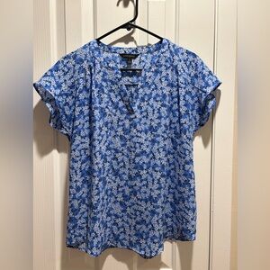 Banana Republic Blue Short Sleeved Top Small